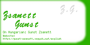 zsanett gunst business card